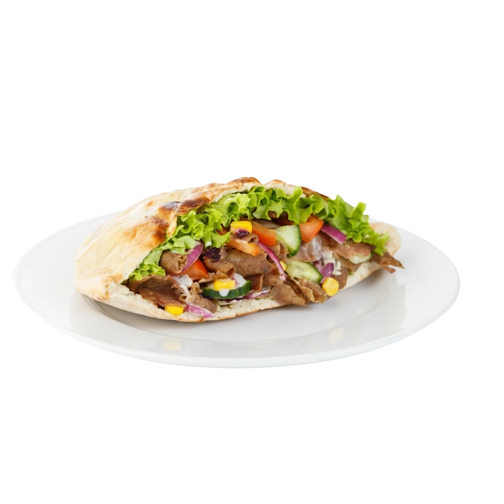Kebab in pita bread